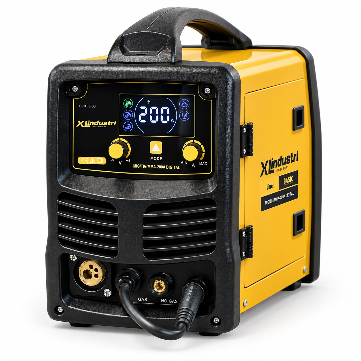 XL Industri Digital SMiG 200A MIG/TIG/MMA, artikelnummer F-0403-00